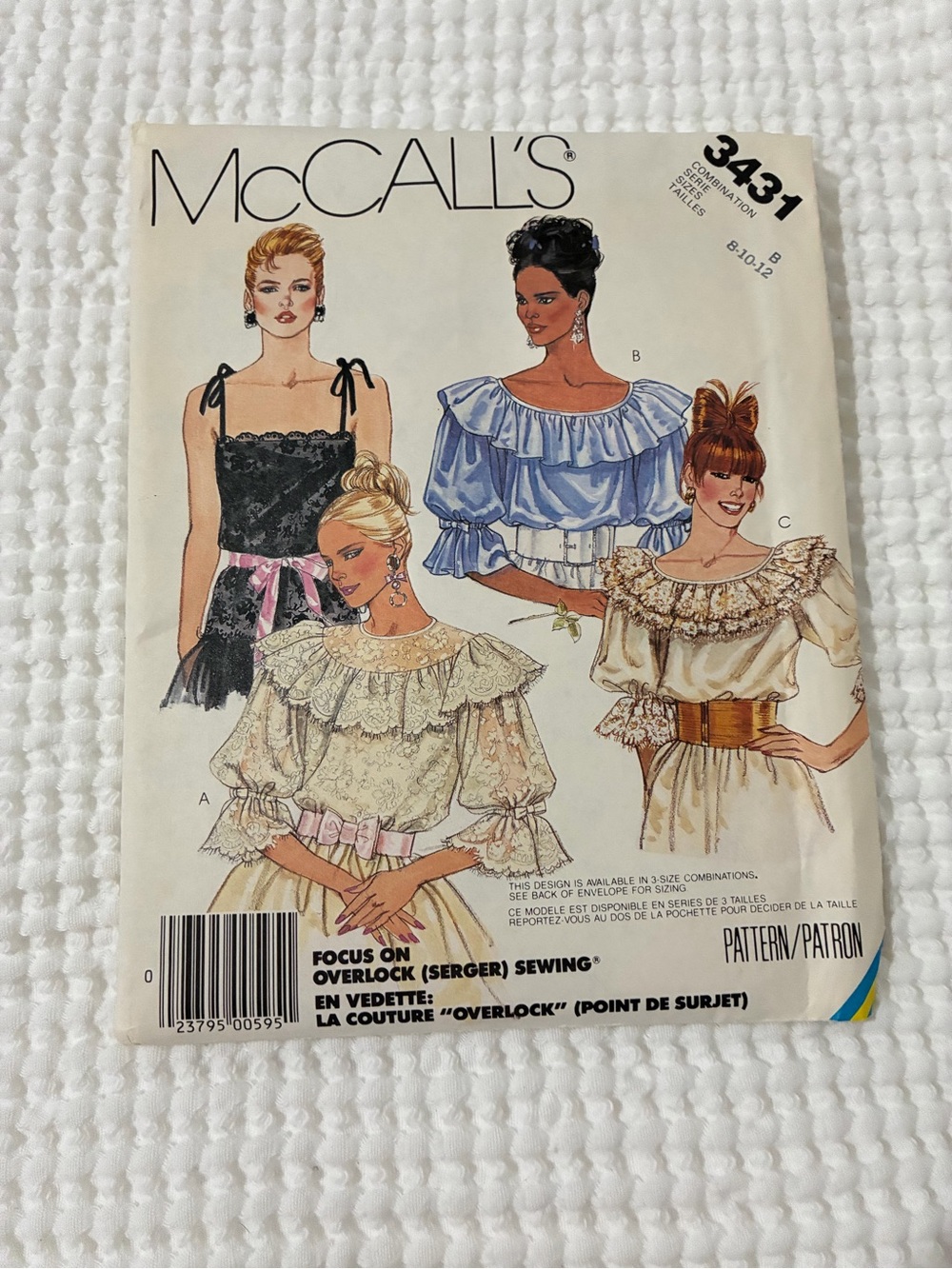McCall's Women's Ruffled Blouse Pattern